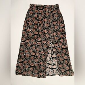 American Eagle Outfitters Floral Slit Skirt